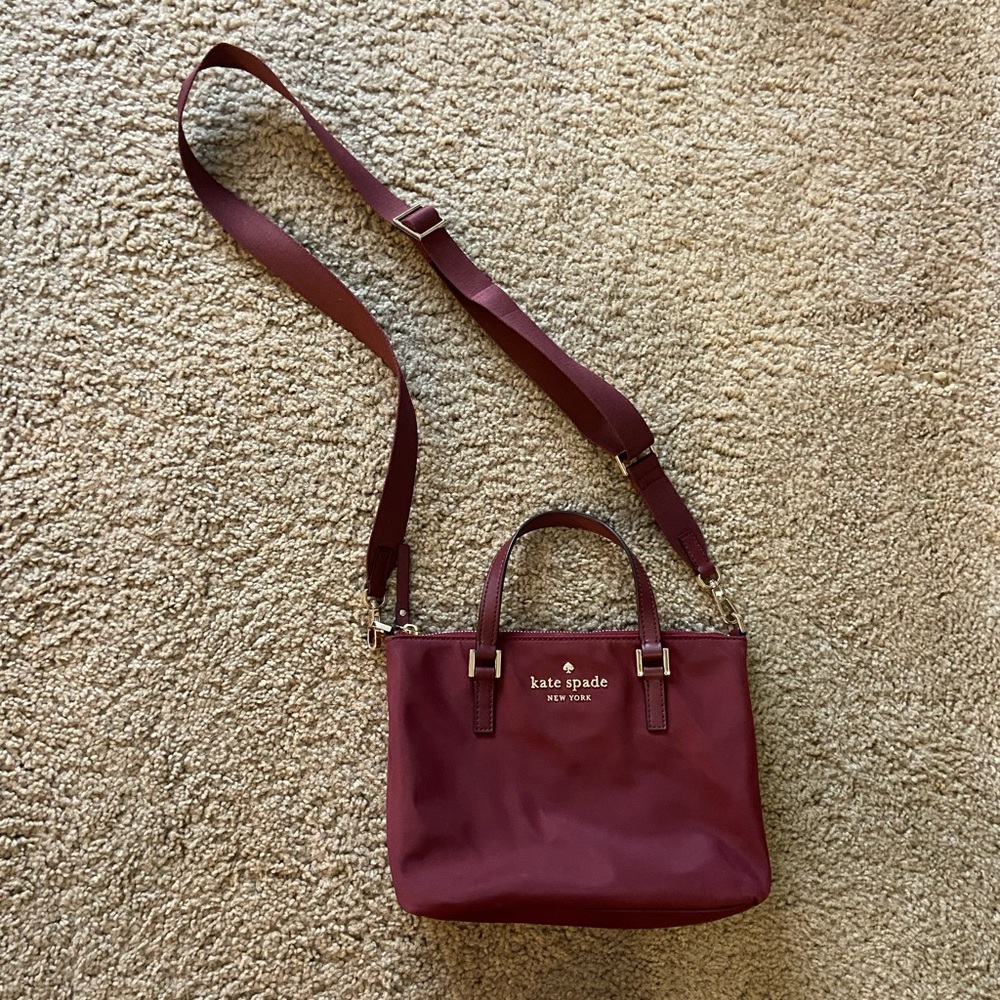 Kate Spade - Red Nylon Crossbody